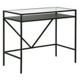 thumbnail image 1 of Evelyn&Zoe Baird Rectangular 36" Wide Desk with Metal Shelf in Blackened Bronze, 1 of 7