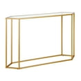 thumbnail image 1 of Evelyn&Zoe Beck 48" Wide Hexagonal Console Table, Brass, 1 of 5