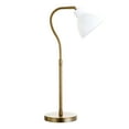 thumbnail image 1 of Evelyn&Zoe Vincent 25.13" Tall Table Lamp with Metal Shade, Brass/White/Brass, 1 of 4