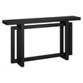thumbnail image 1 of Evelyn&Zoe Breslow 55" Wide Rectangular Console Table, Black Grain, 1 of 7