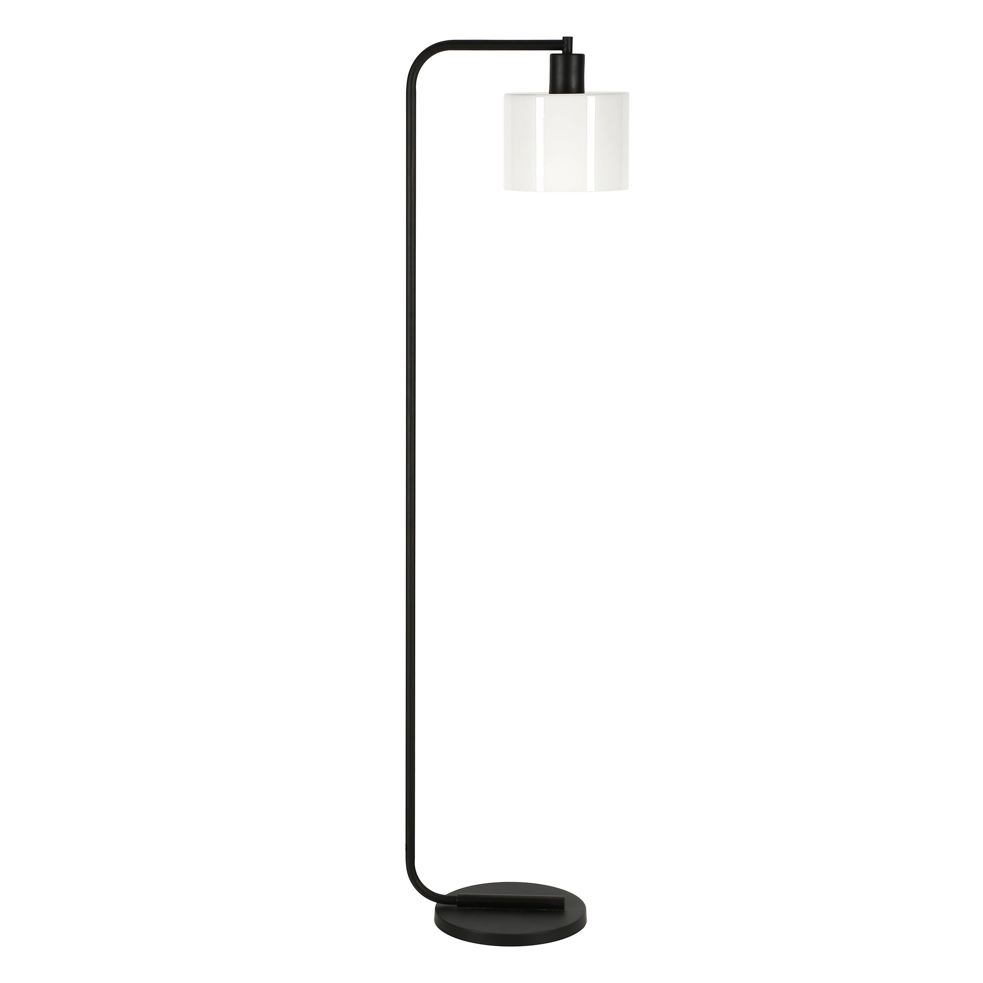 Arc Bronze 57" Industrial Floor Lamp with Barrel Shade