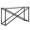 thumbnail image 1 of Evelyn&Zoe Calix 55" Wide Rectangular Console Table, Blackened Bronze, 1 of 7