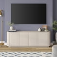 thumbnail image 1 of Evelyn&Zoe Canton Transitional TV Stand For TVs up to 75", Alder White, 1 of 8
