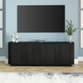thumbnail image 1 of Evelyn&Zoe Canton Transitional TV Stand For TVs up to 75", Black Grain, 1 of 8