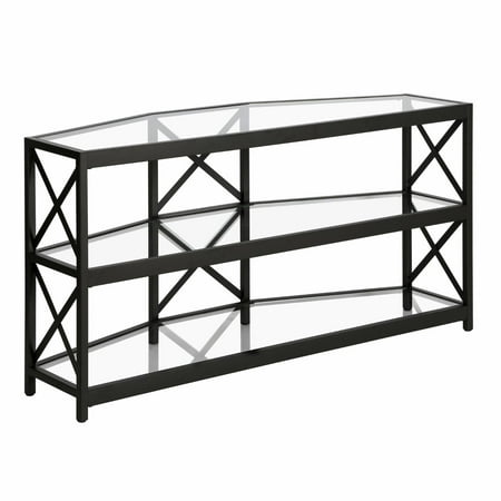 Camden&Wells - Celine TV Stand for TVs Up to 55" - Blackened Bronze/Glass