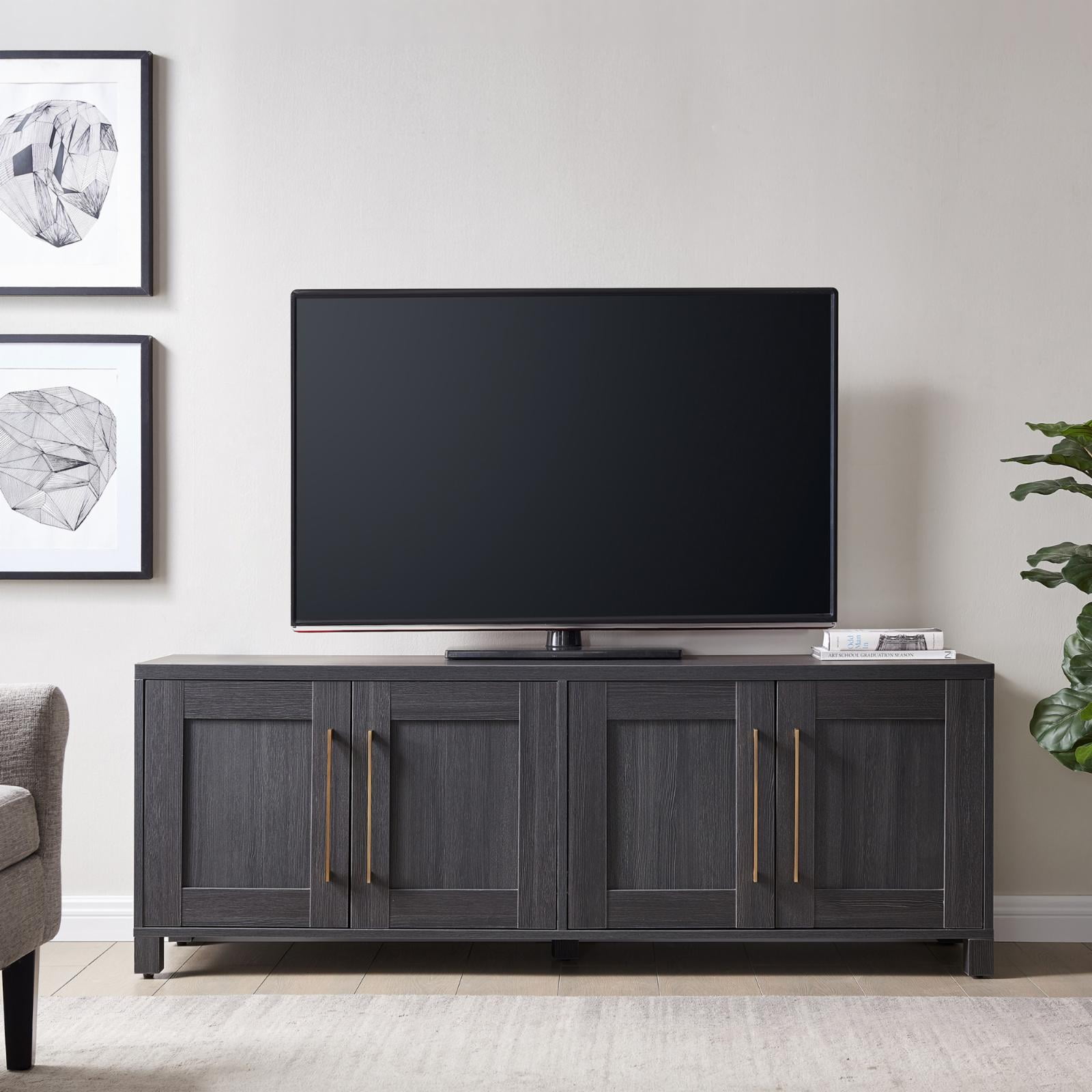 Charcoal grey tv stand discount