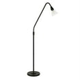 thumbnail image 1 of Evelyn&Zoe Challice Arc Floor Lamp with Glass shade in Blackened Bronze/Clear, 1 of 12