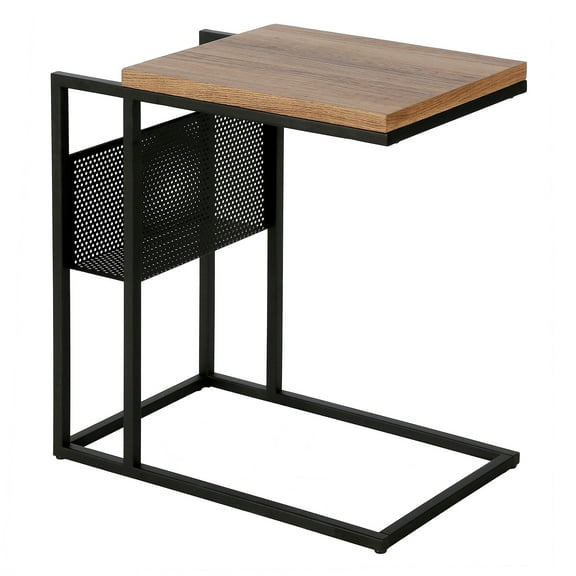 Evelyn&Zoe Clyde 20'' Wide Rectangular Side Table, Blackened Bronze