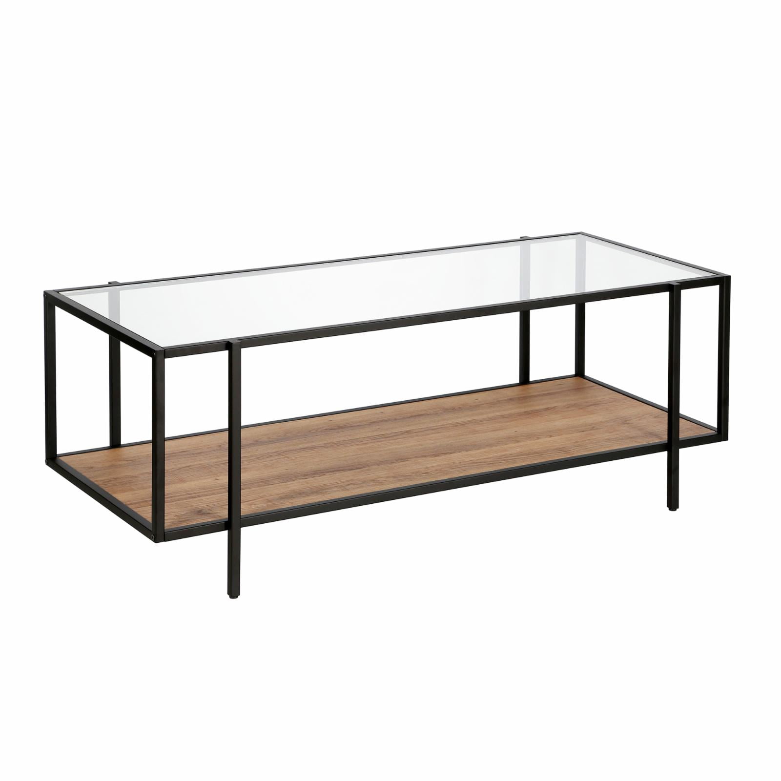 Evelyn&Zoe Coffee Table with Glass Top