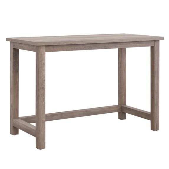 Evelyn&Zoe Coleman 44" Wide Rectangular Desk, Gray Oak