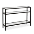 thumbnail image 1 of Evelyn&Zoe Contemporary Metal Console Table with Glass Top, 1 of 7