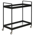 thumbnail image 1 of Evelyn&Zoe Cooper 33" Wide Rectangular Bar Cart in Blackened Bronze, 1 of 7