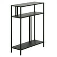 thumbnail image 1 of Evelyn&Zoe Cortland 22" Wide Rectangular Console Table with Metal Shelves, Blackened Bronze, 1 of 9