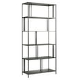 thumbnail image 1 of Evelyn&Zoe Cortland 34" Wide Rectangular Bookcase in Gunmetal Gray, 1 of 9