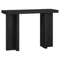 thumbnail image 1 of Evelyn&Zoe Dimitra 42" Wide Rectangular Console Table, Black Grain, 1 of 7