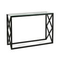 thumbnail image 1 of Evelyn&Zoe Dixon 42" Wide Rectangular Console Table, Blackened Bronze, 1 of 7
