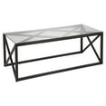 thumbnail image 1 of Evelyn&Zoe Dixon 46" Wide Rectangular Coffee Table, Blackened Bronze, 1 of 10