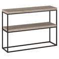 thumbnail image 1 of Evelyn&Zoe Edmund 42" Wide Rectangular Console Table, Antiqued Gray Oak, 1 of 7