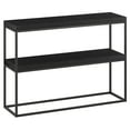 thumbnail image 1 of Evelyn&Zoe Edmund 42" Wide Rectangular Console Table, Black Grain, 1 of 8