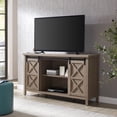 thumbnail image 1 of Evelyn&Zoe Elmwood Rectangular TV Stand for TV's up to 65", Antiqued Gray Oak, 1 of 11