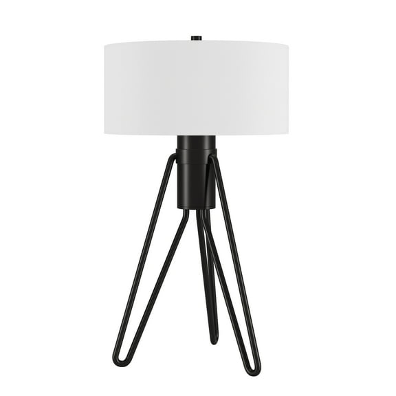 Evelyn&Zoe Floyd 25" 2-Light Table Lamp with Fabric Shade