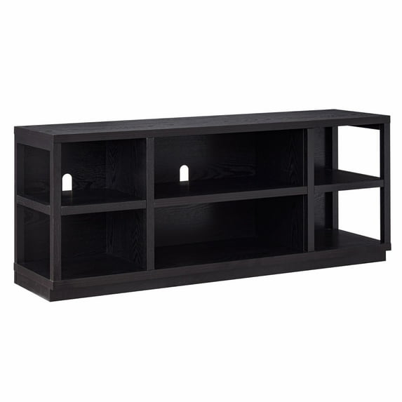 Evelyn&Zoe Freya Rectangular TV Stand for TV's up to 65", Black