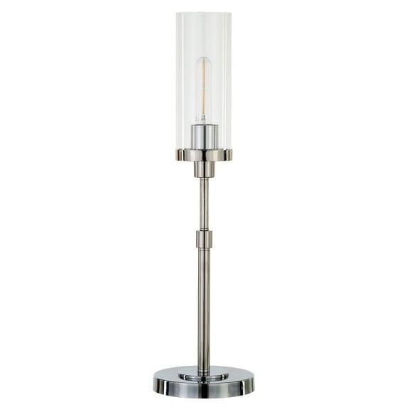 Evelyn&Zoe Frieda 26.68" Table Lamp with Glass Shade
