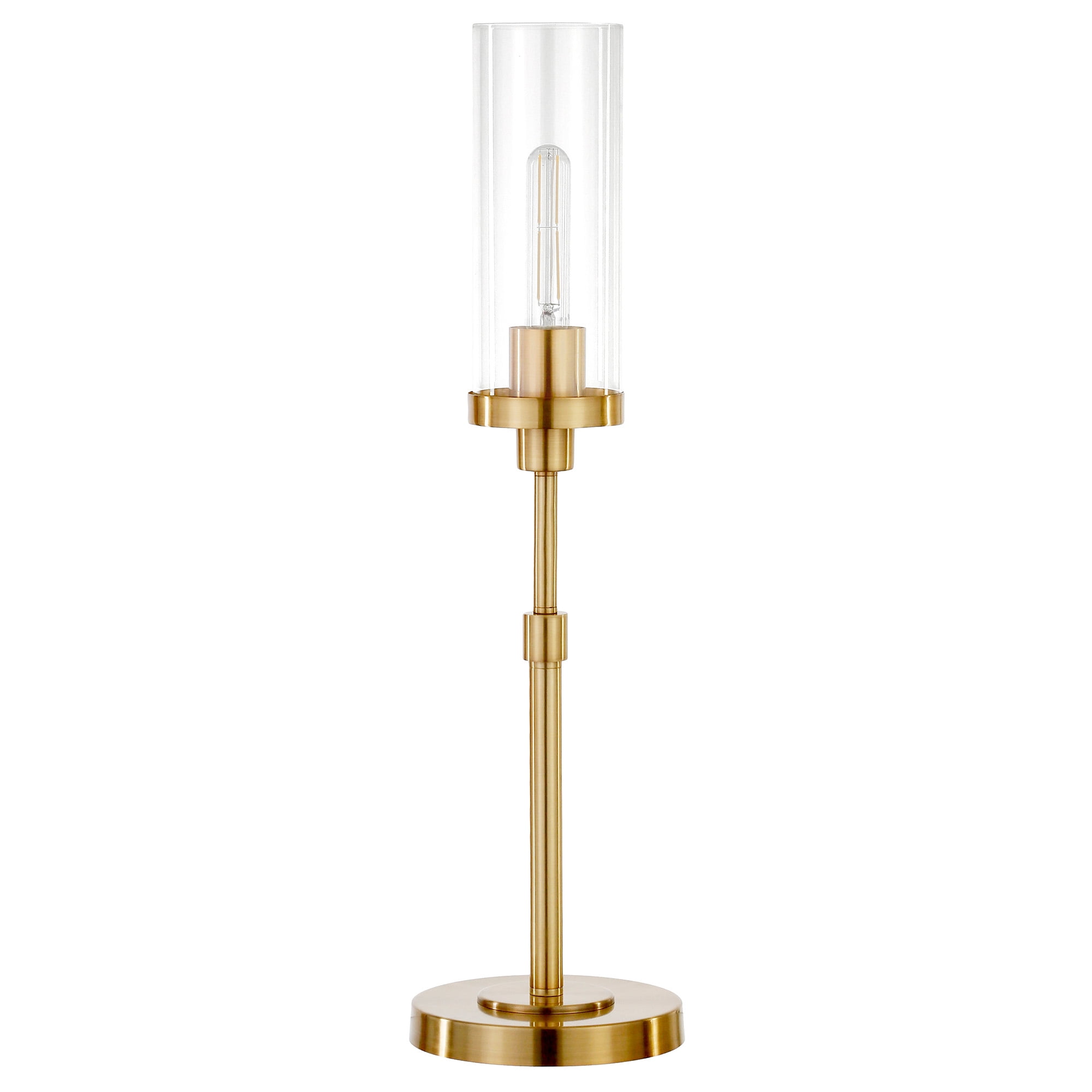 Frieda Brass and Clear Glass Table Lamp