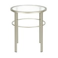 thumbnail image 1 of Evelyn&Zoe Gaia 20" Wide Round Side Table, Satin Nickel, 1 of 5