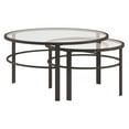 thumbnail image 1 of Evelyn&Zoe Gaia Round Nested Coffee Table, Blackened Bronze, 1 of 9