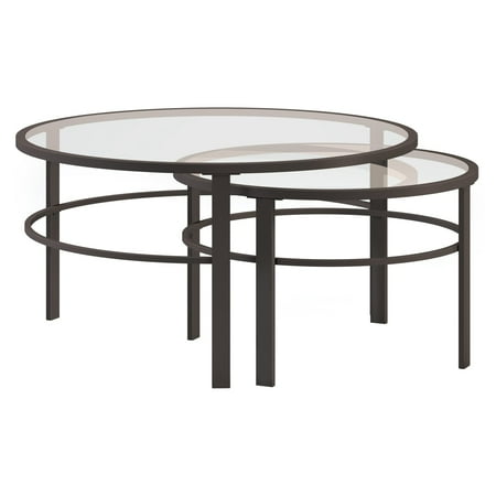 Camden&Wells - Gaia Nesting Coffee Table (set of 2) - Blackened Bronze