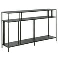 thumbnail image 1 of Evelyn&Zoe Gunmetal Gray Console Table, Black, 1 of 10