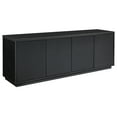thumbnail image 1 of Evelyn&Zoe Hanson Rectangular TV Stand for TV's up to 75", Black Grain, 1 of 8