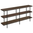 thumbnail image 1 of Evelyn&Zoe Harper 64" Wide Rectangular Console Table in Alder Brown, 1 of 8