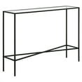 thumbnail image 1 of Evelyn&Zoe Henley 42" Wide Rectangular Console Table with Glass Top, Blackened Bronze, 1 of 5