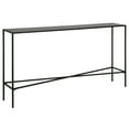 thumbnail image 1 of Evelyn&Zoe Henley 55" Wide Rectangular Console Table with Metal Top, Blackened Bronze, 1 of 8