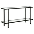 thumbnail image 1 of Evelyn&Zoe Inez 55" Wide Rectangular Console Table in Blackened Bronze, 1 of 7