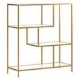 thumbnail image 1 of Evelyn&Zoe Isla 40" Tall Rectangular Bookcase, Brass, 1 of 6