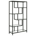 thumbnail image 1 of Evelyn&Zoe Isla 68" Tall Rectangular Bookcase, Blackened Bronze, 1 of 8