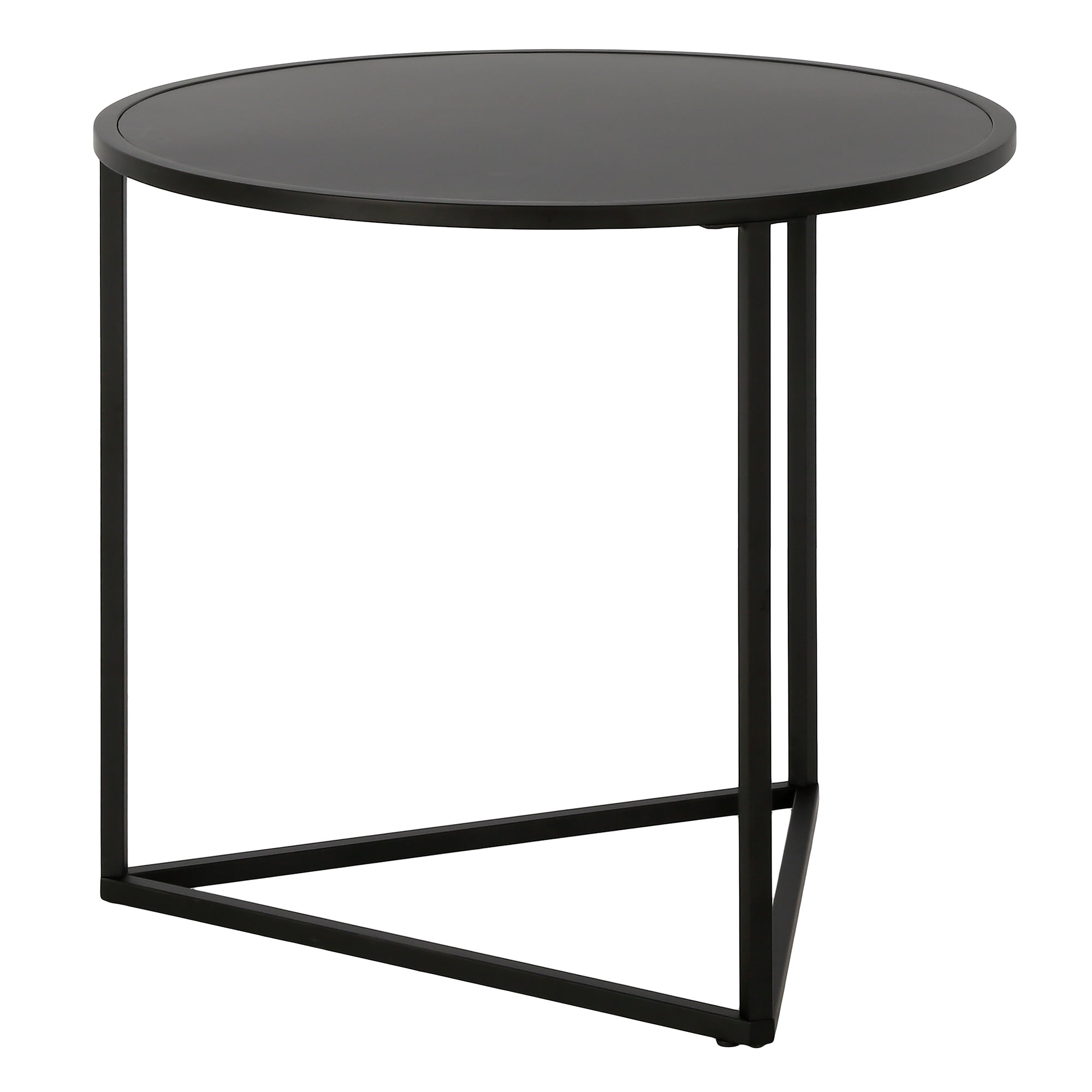 Jenson 24" Blackened Bronze Round Metal Side Table