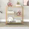 thumbnail image 1 of Evelyn&Zoe Johann 36" Tall Rectangular Bookcase, Gold, 1 of 10