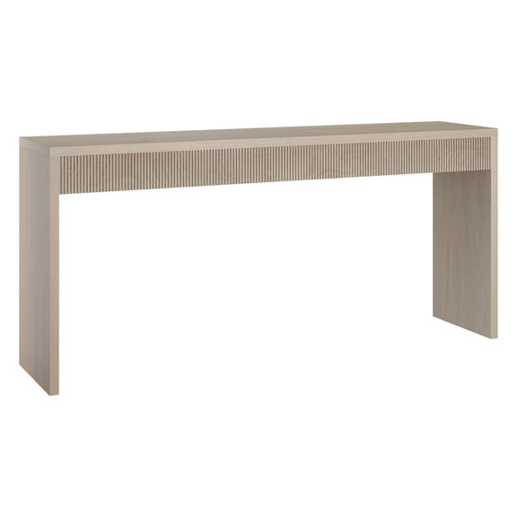 Evelyn&Zoe Modern/Contemporary 64" Wide Alder White Console Table