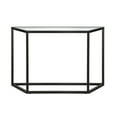 thumbnail image 1 of Evelyn&Zoe Levi 44" Wide Trapezoid Console Table, Blackened Bronze, 1 of 5