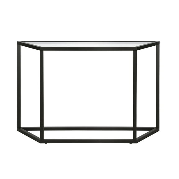 Evelyn&Zoe Levi 44" Wide Trapezoid Console Table, Blackened Bronze