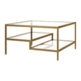 thumbnail image 1 of Evelyn&Zoe Lovett 32'' Wide Square Coffee Table, Brass, 1 of 8
