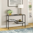 thumbnail image 1 of Evelyn&Zoe Lovett 42" Wide Rectangular Console Table, Blackened Bronze, 1 of 9