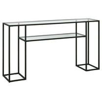 Evelyn&Zoe Marilyn 55" Wide Rectangular Console Table, Blackened Bronze