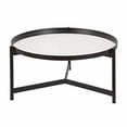 thumbnail image 1 of Evelyn&Zoe Metal Double Circular Black Coffee Table, 1 of 8