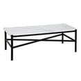 thumbnail image 1 of Evelyn&Zoe Metal Marble Coffee Table in Black and Bronze, 1 of 7