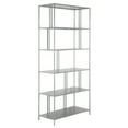 thumbnail image 1 of Evelyn&Zoe Cortland 34" Wide Rectangular Bookcase in Silver, 1 of 7